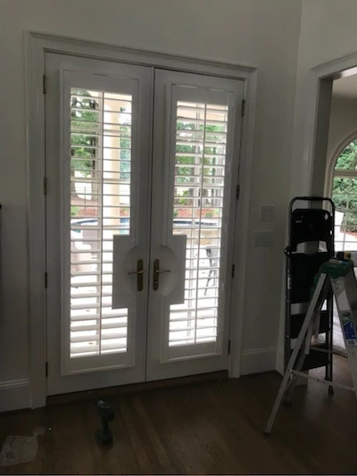 custom patio door shutters window treatment
